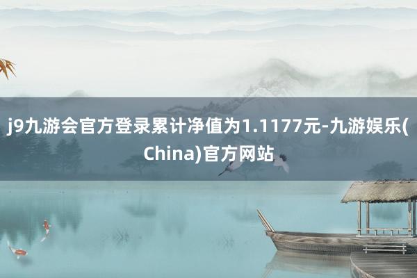 j9九游会官方登录累计净值为1.1177元-九游娱乐(China)官方网站